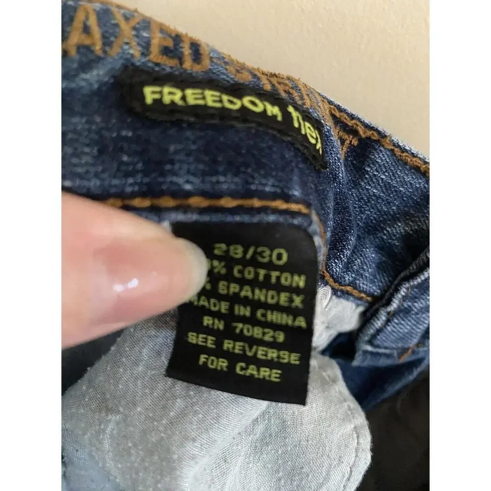 Carbon Men's Jeans Blue Size 28X30 Relax Flex Freedom Flex